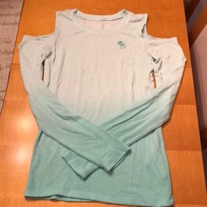 Abercrombie kids cold shoulder sweater